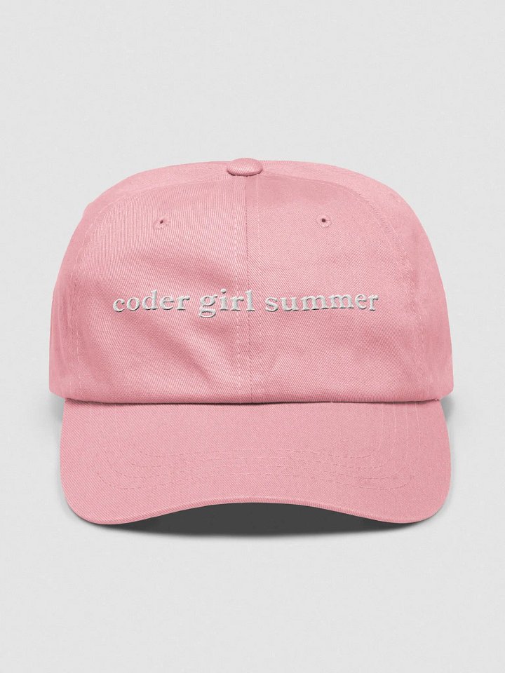 coder girl summer cap / hat - 100% cotton product image (1)