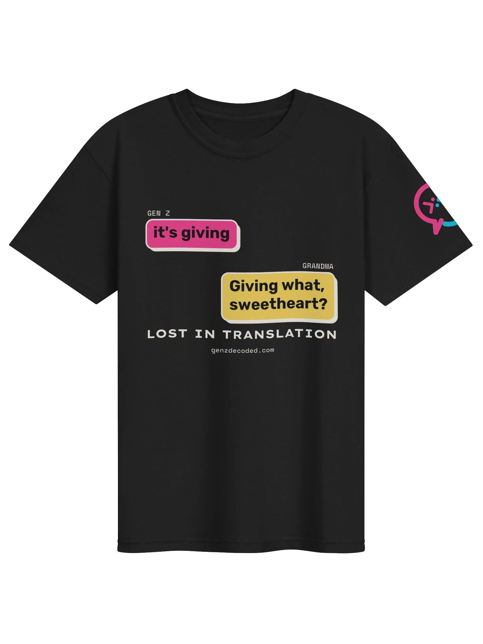 It's Giving Grandma Tee, Black