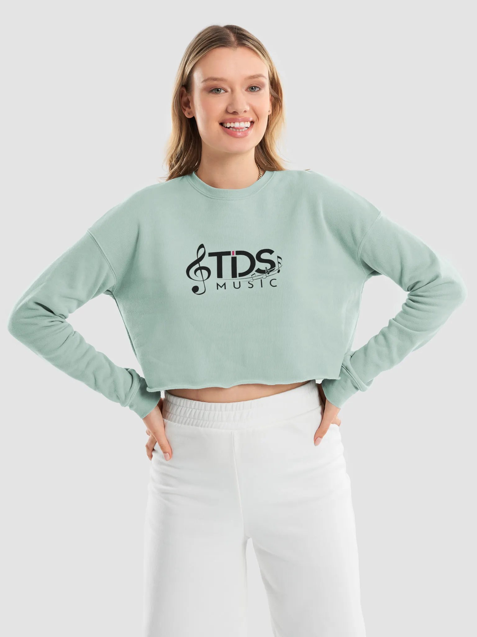 Women's Fleece Crop Sweatshirt - TDS Music Exclusive Music-Themed Design product image (1)