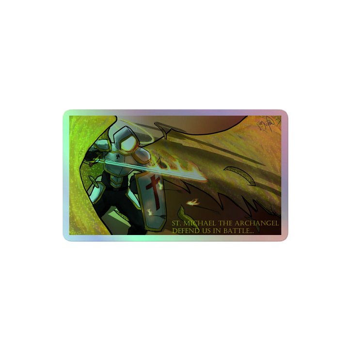 St Michael holo sticker product image (2)