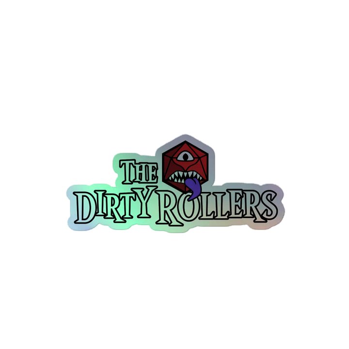 Holographic Dirty Rollers Logo Sticker product image (2)
