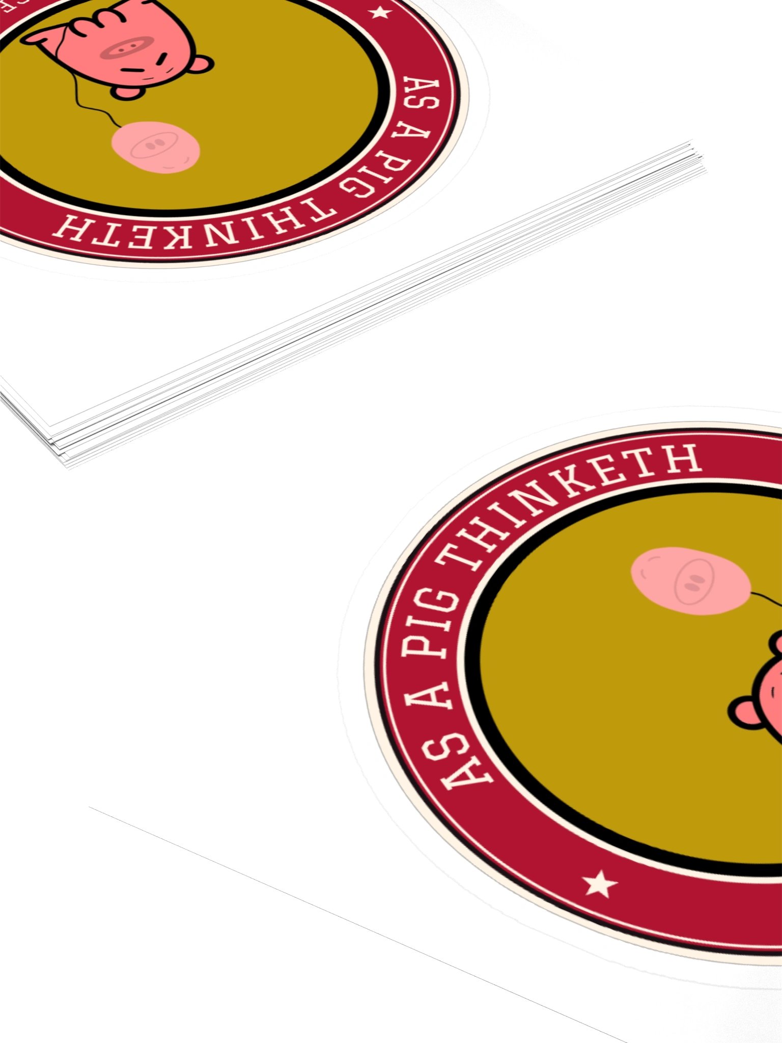 Balloono Pig Sticker | As a Pig Thinketh product image (10)