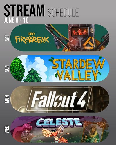 Hi friends!
We have a few games on the go right now, so here is a quick snapshot of what I've got going on over the next few ...