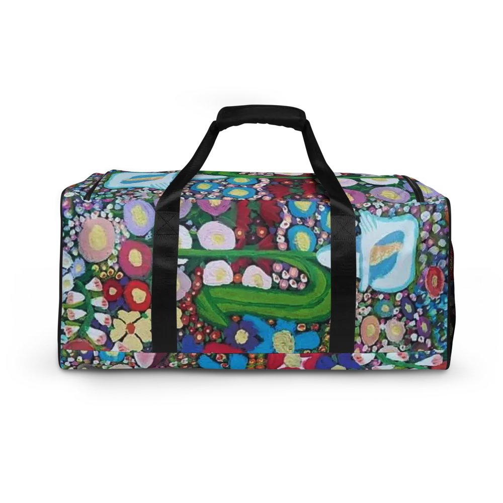 Whimsical flower Duffle Bag product image (2)