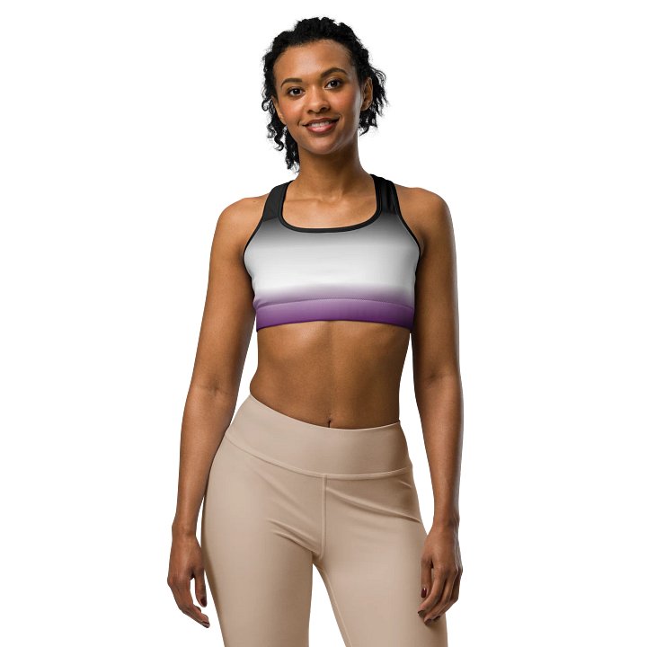 Asexual Pride Gradient Sports Bra product image (1)