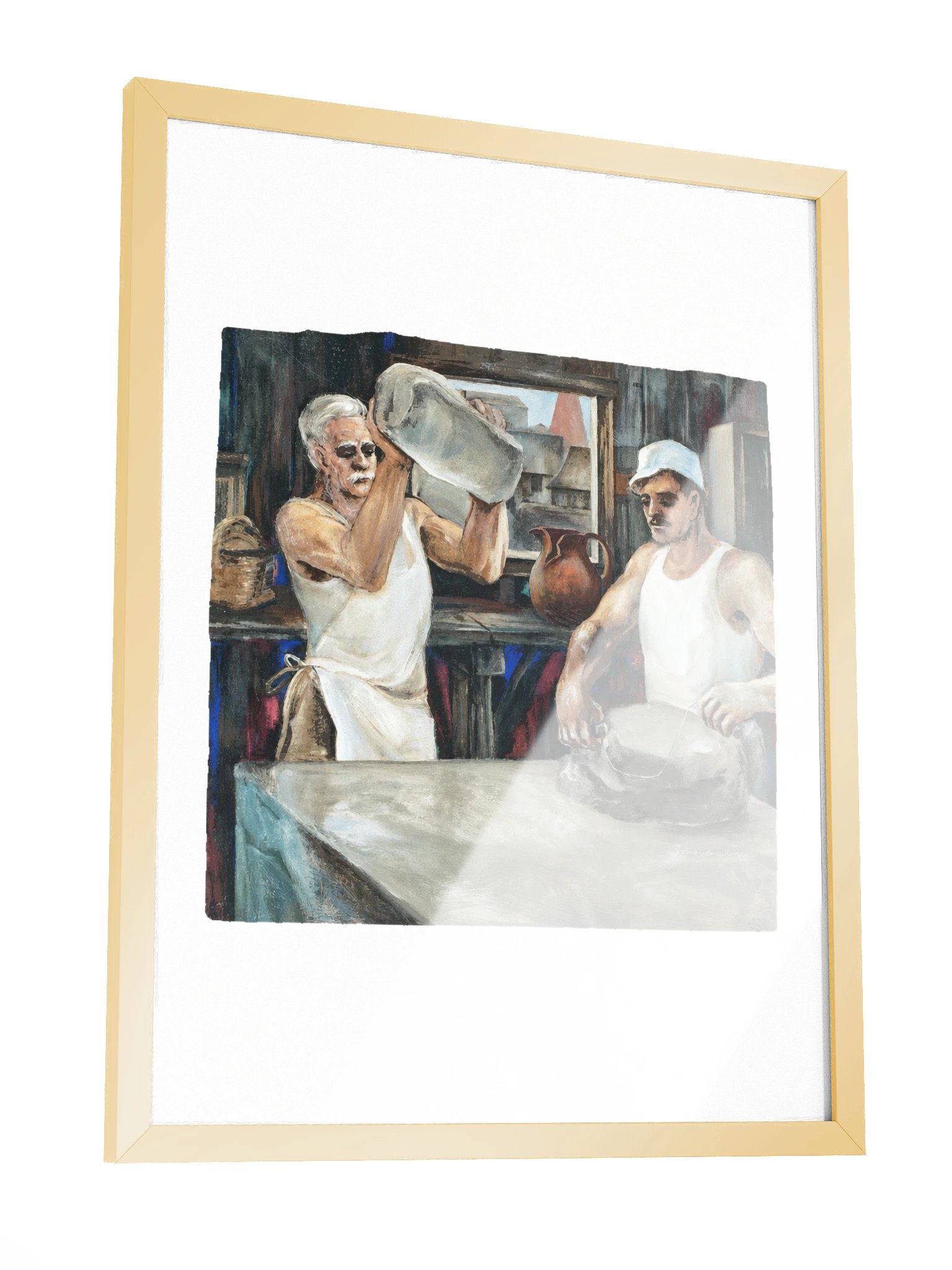 Wedging Clay — WPA Framed Poster product image (3)