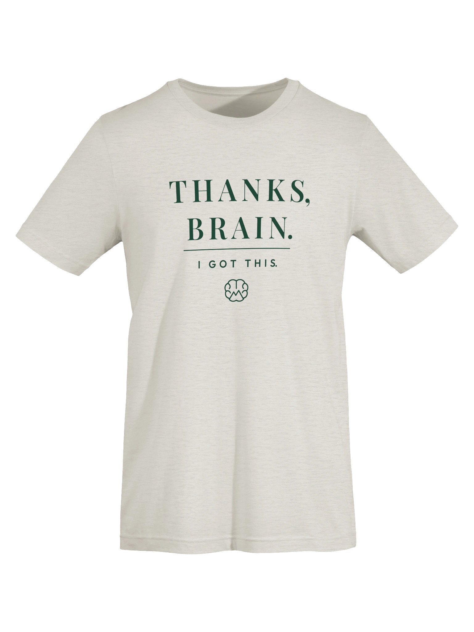 Mindset Evolution — Thanks, Brain Tee (Heather Dust) product image (5)