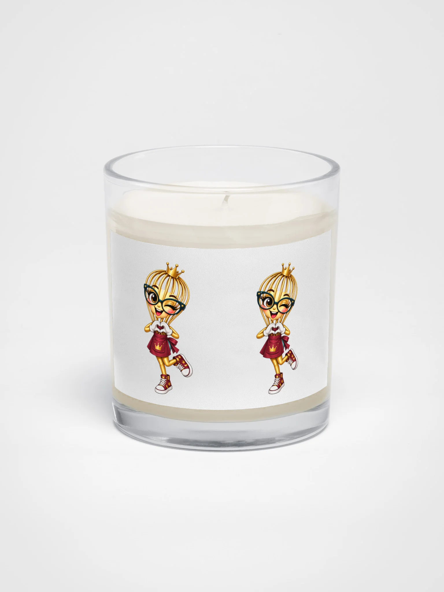 Golden Whisk Heart Duo Candle product image (1)