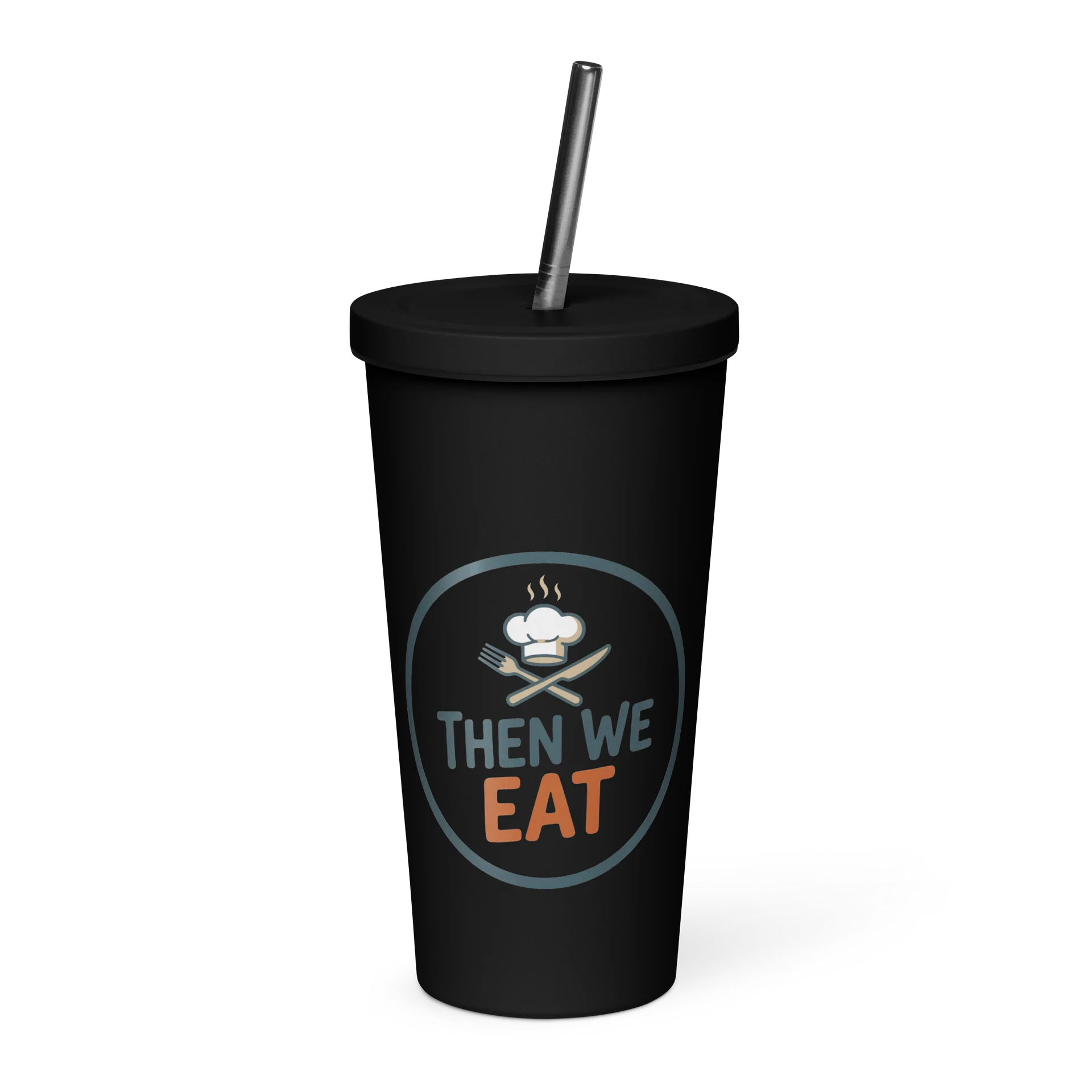 "Then We Eat" Chef Logo Stainless Steel Insulated product image (1)