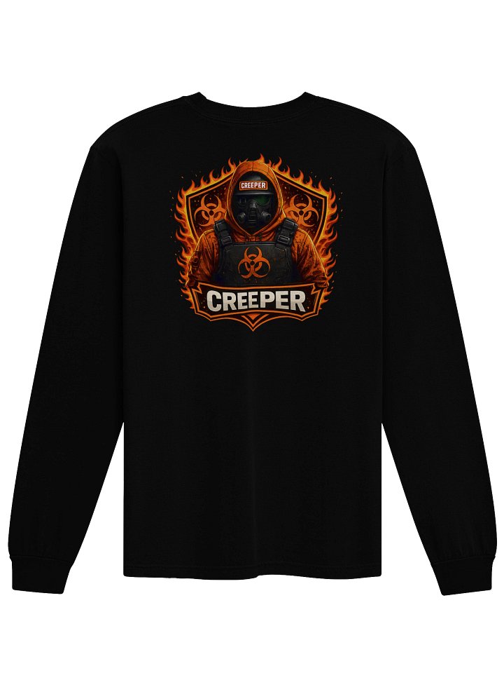 CREEPER Logo Long Sleeve Tee – Live On Twitch Edition product image (2)