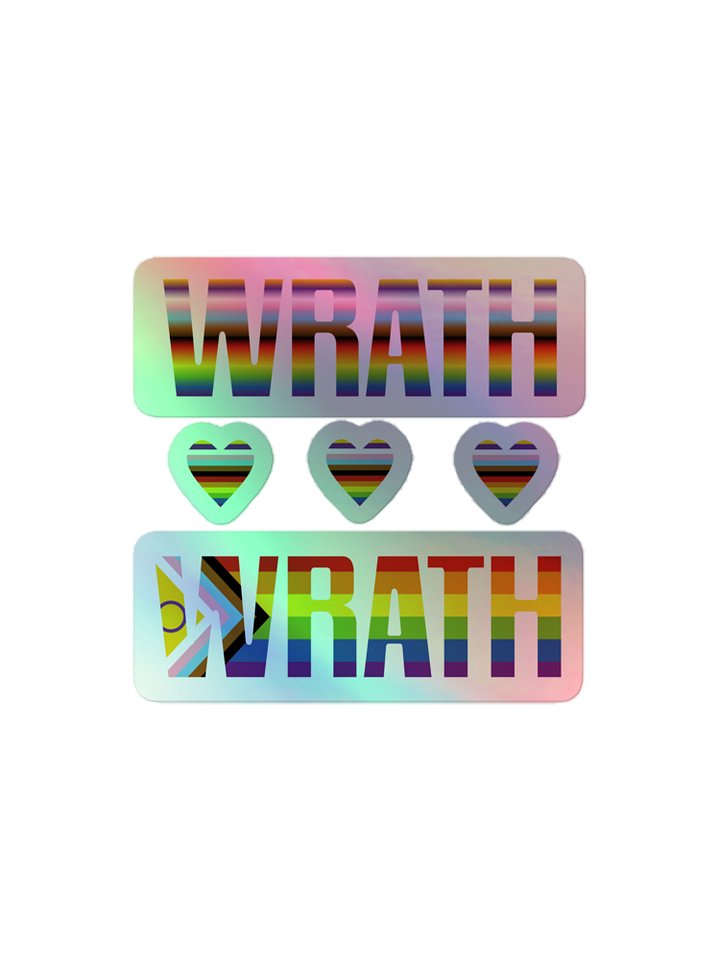 Pride 2023 holographic stickers product image (1)