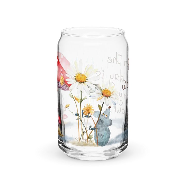 Passing Clouds: Weathering the Storm Glass Can | 16oz | Elegant Drinkware product image (1)