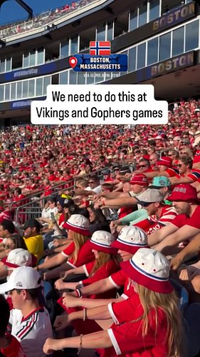 We need to start doing this at Vikings and Gopher football games!...

#minnesotagophers #gopherfootball #minnesotavikings #mi...