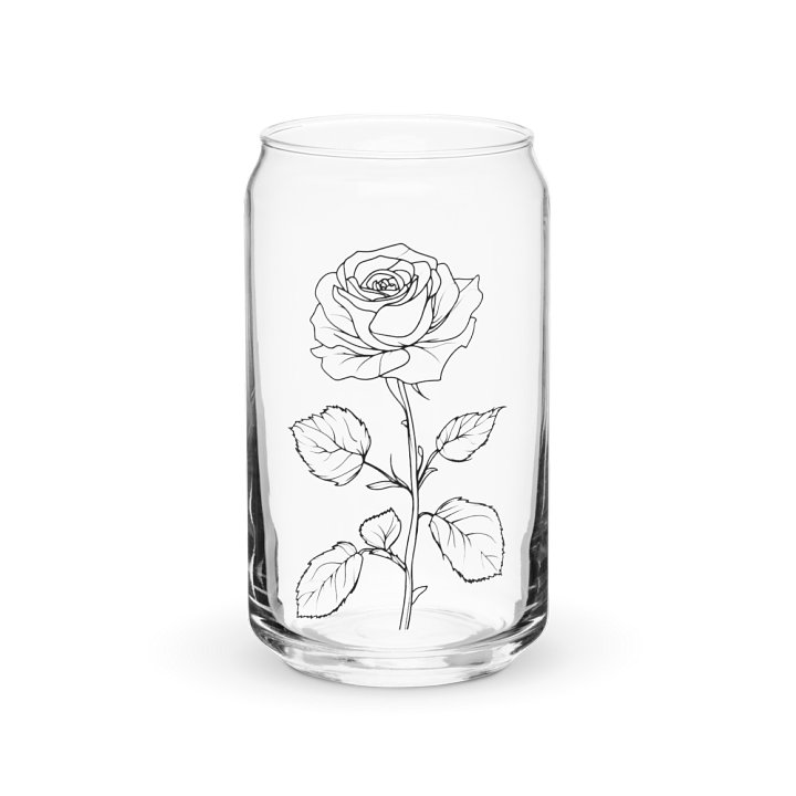 Rose Sip in Style: Can-Shaped Glass product image (1)