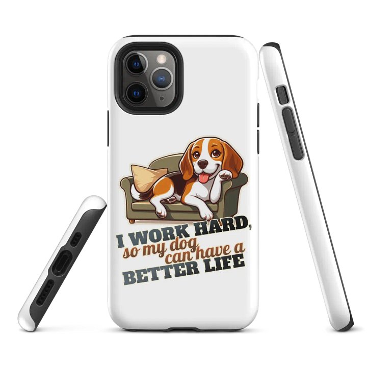 Work Hard - Beagle Sofa Tough Case for iPhone® product image (2)