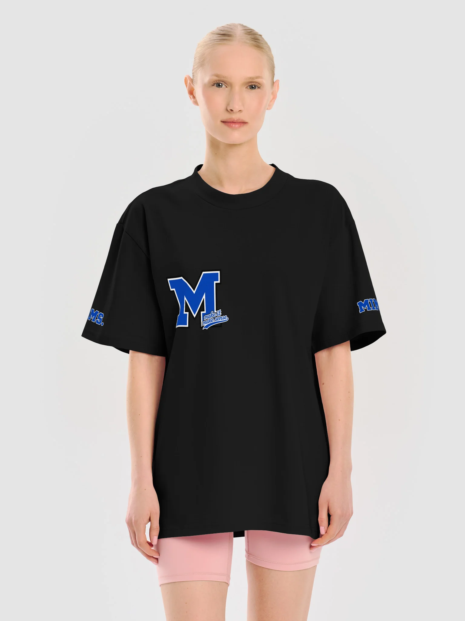 Bold Blue M Graphic Tee product image (25)