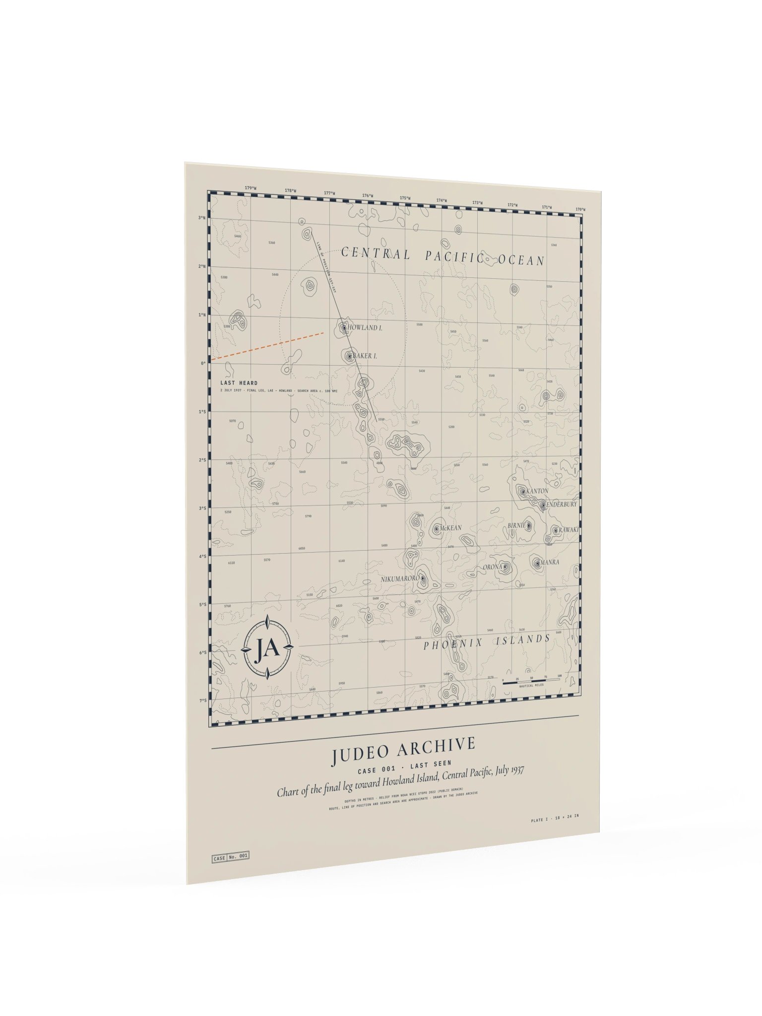 Chart Print, Plate I (Case 001 · 18 × 24 in) product image (2)