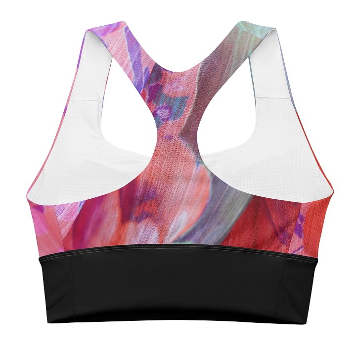 Black Paradise Breeze Black Recycled Longline Sports Bra product image (2)