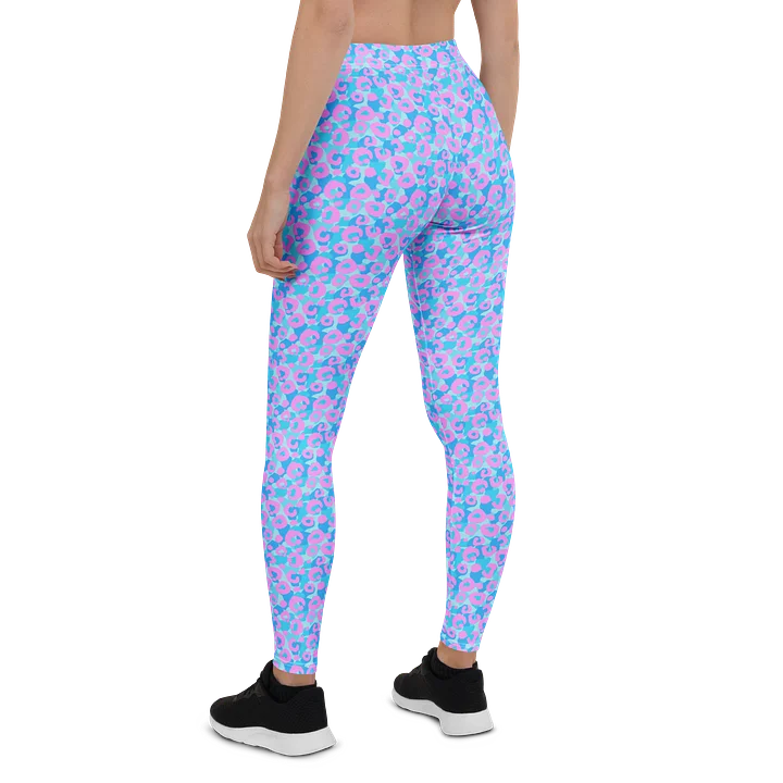 Colorful Pastel Rainbow Leopard Print Leggings product image (2)