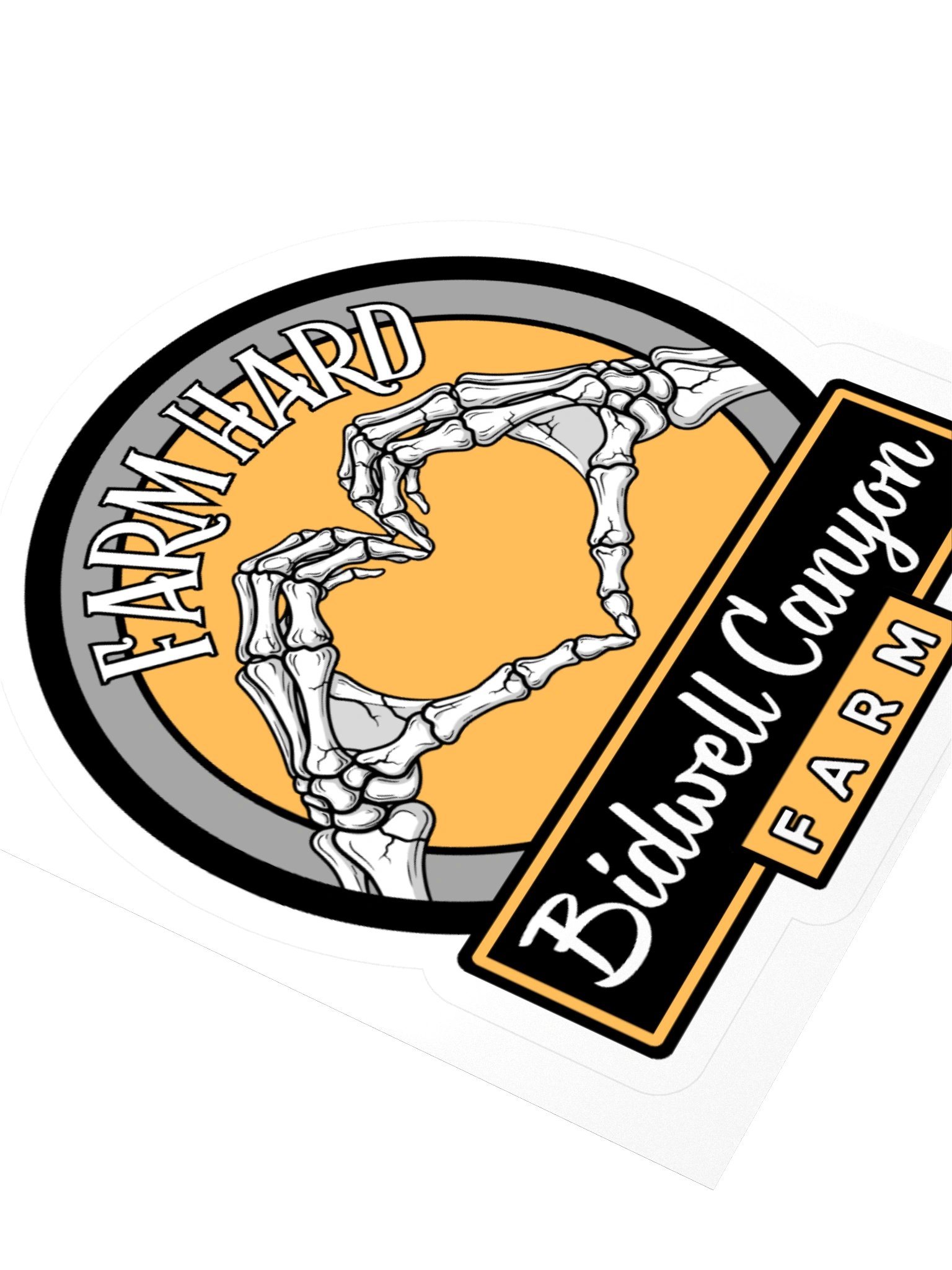 BCF Farm Hard Bones Sticker Yellow product image (3)