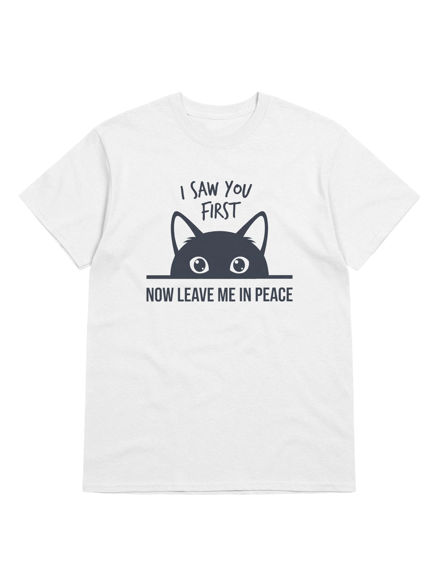 Funny Sassy Black Cat "Leave Me In Peace" Introvert T-Shirt product image (1)