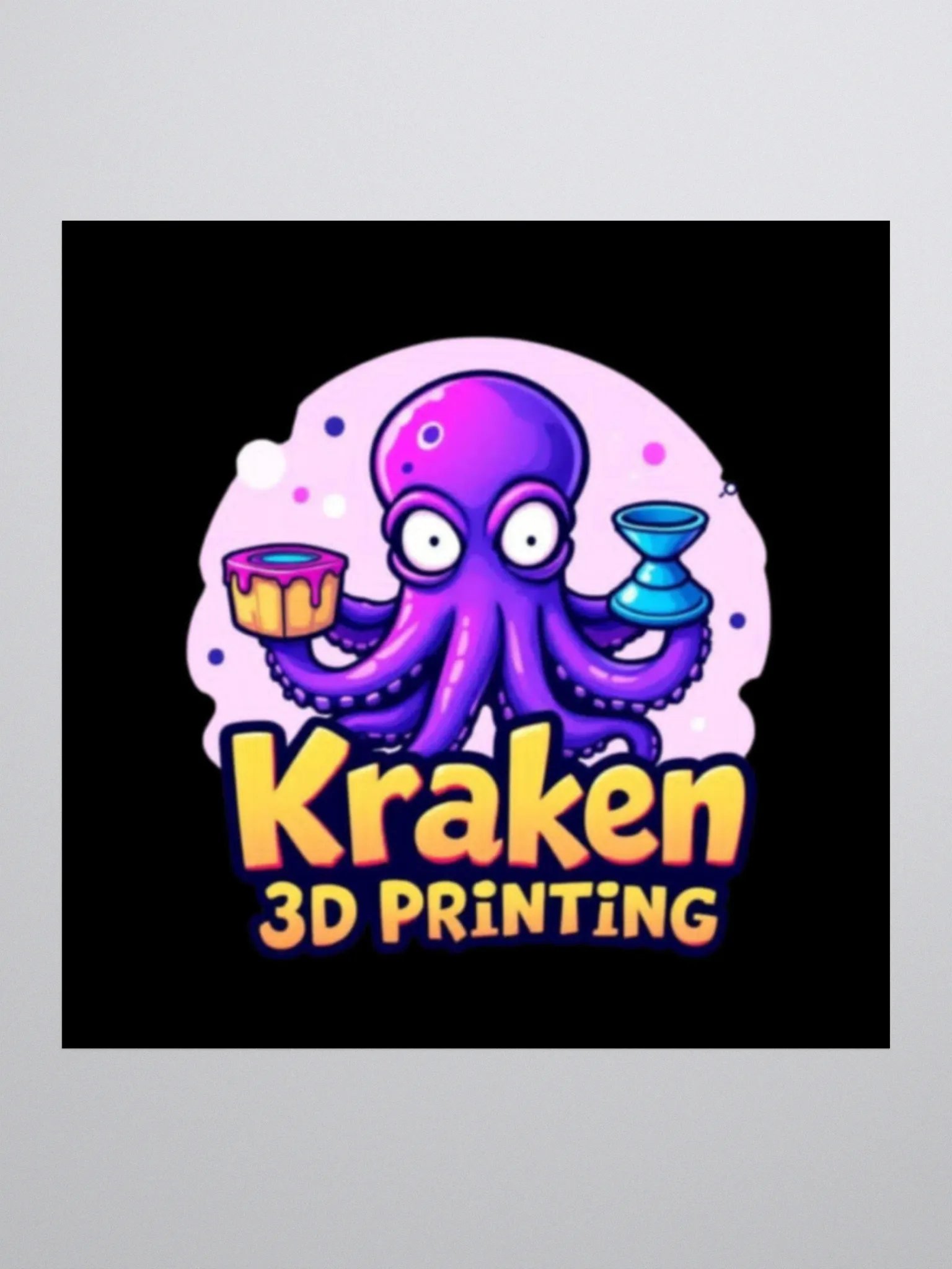 Kraken Stickers Black product image (1)