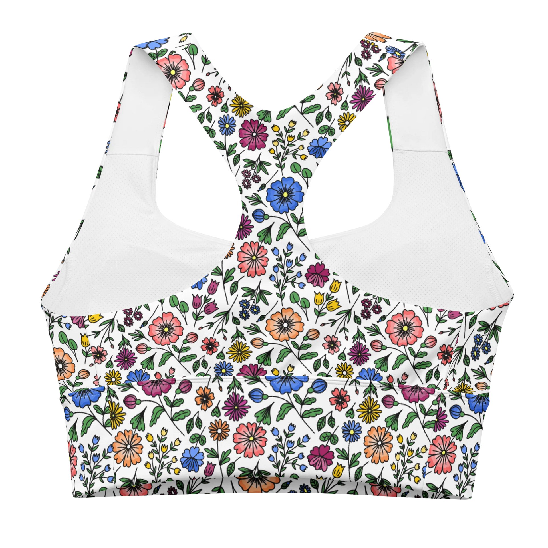 Floral Longline Sports Bra – Stylish, Supportive & Versatile product image (2)