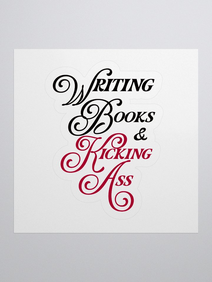 Writing Books Kiss Cut Sticker product image (2)