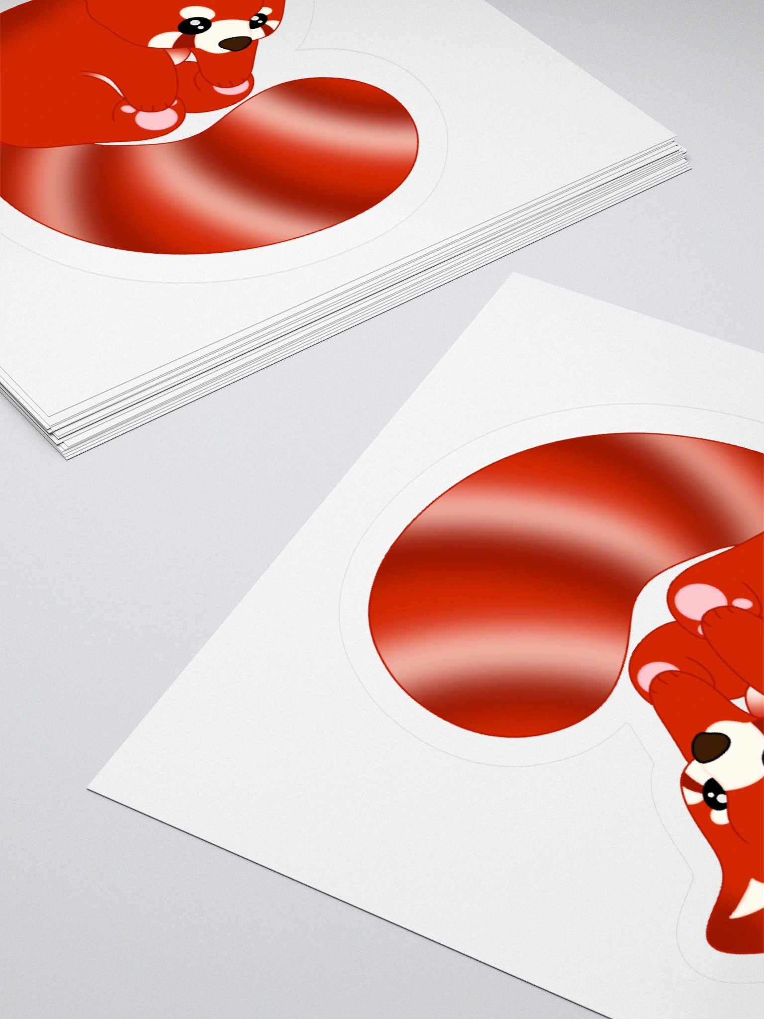 Red Panda Roll Sticker product image (4)