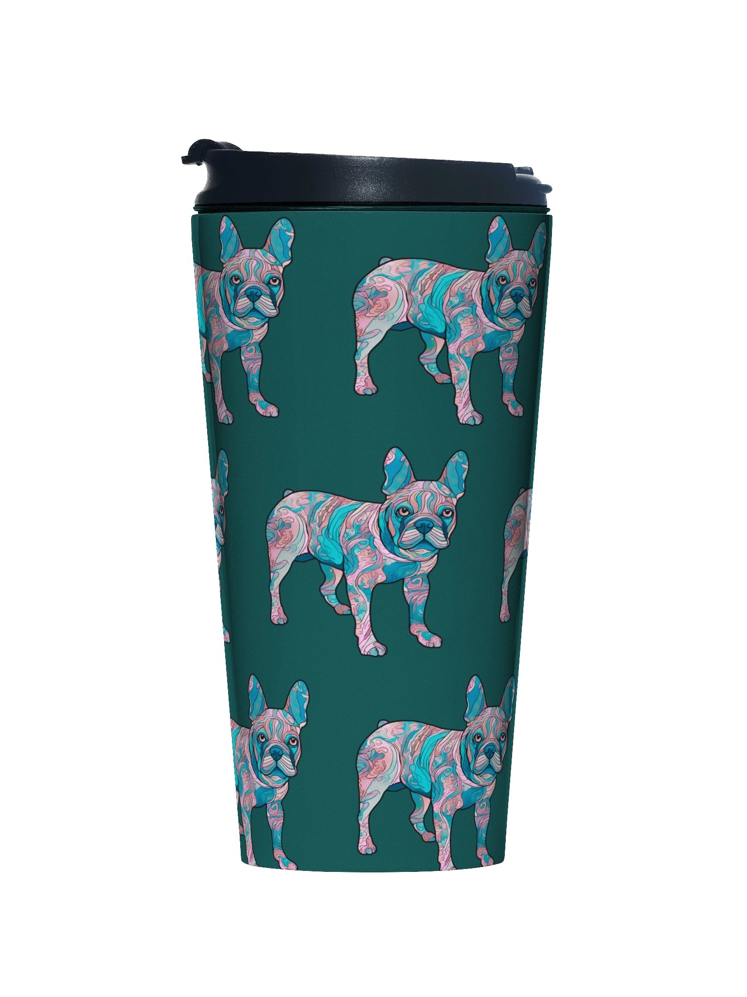 Groovy Frenchie #2 - Stainless Steel Travel Mug product image (1)