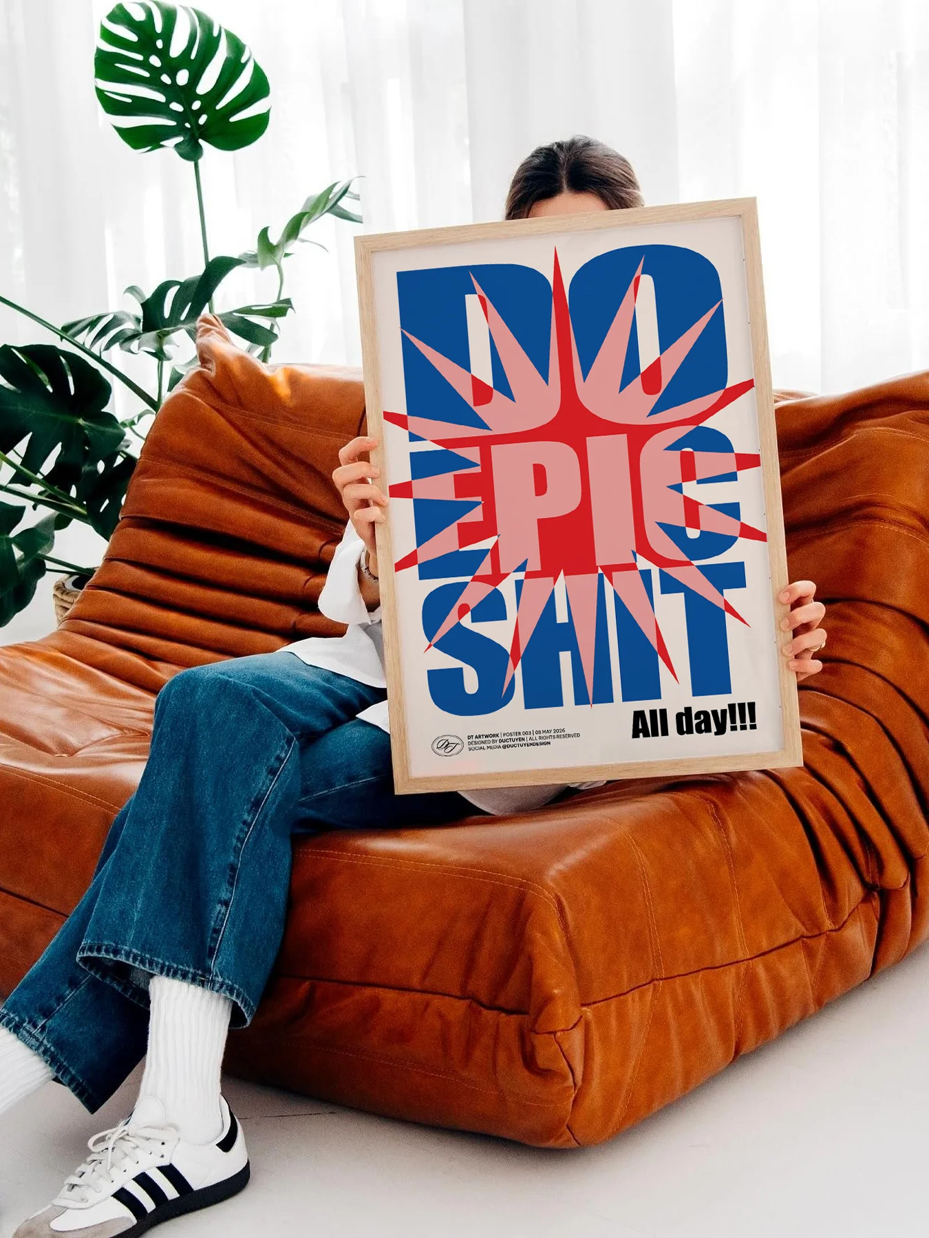 "DO EPIC SHIT" Typography Framed Poster product image (6)