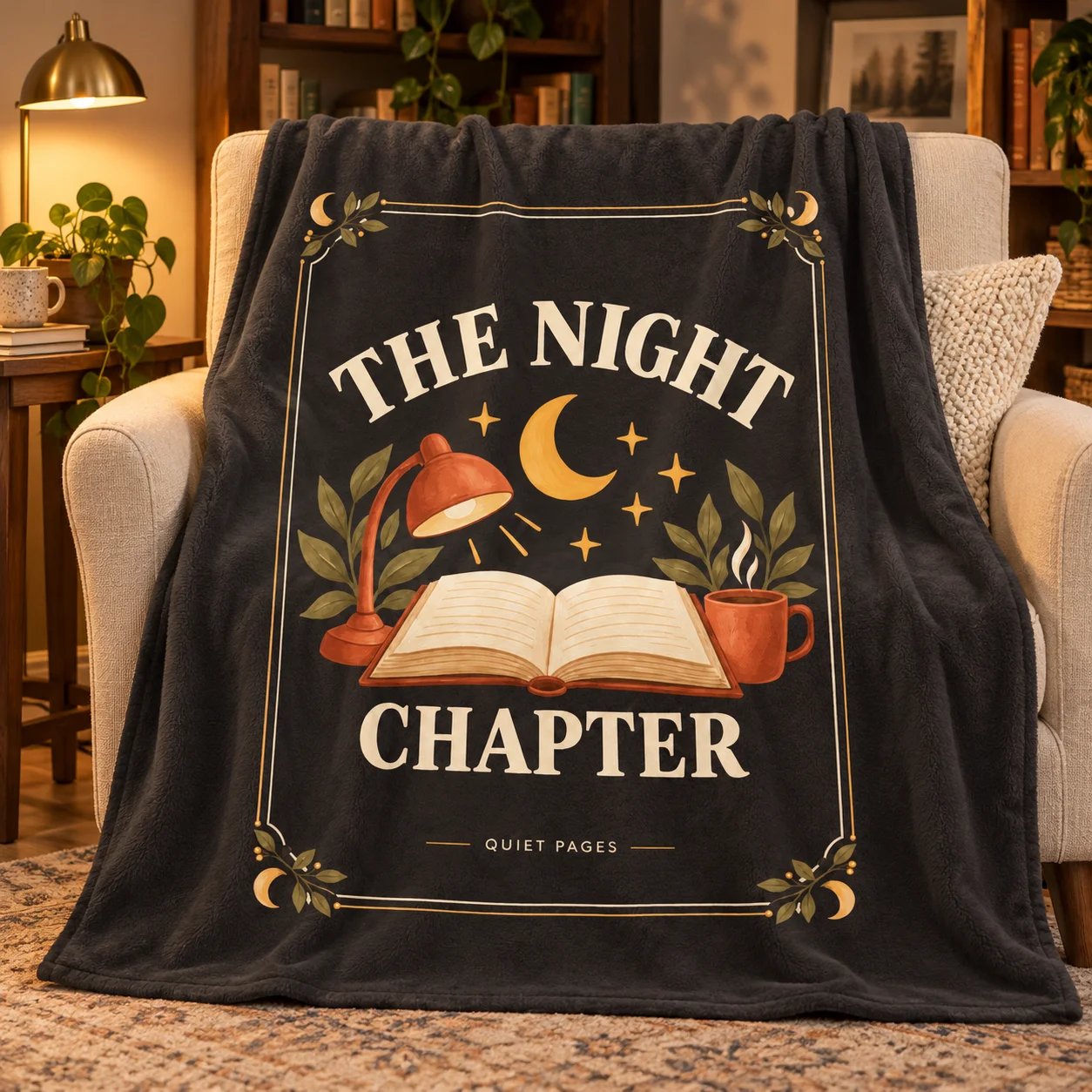 The Night Chapter Throw Blanket product image (1)
