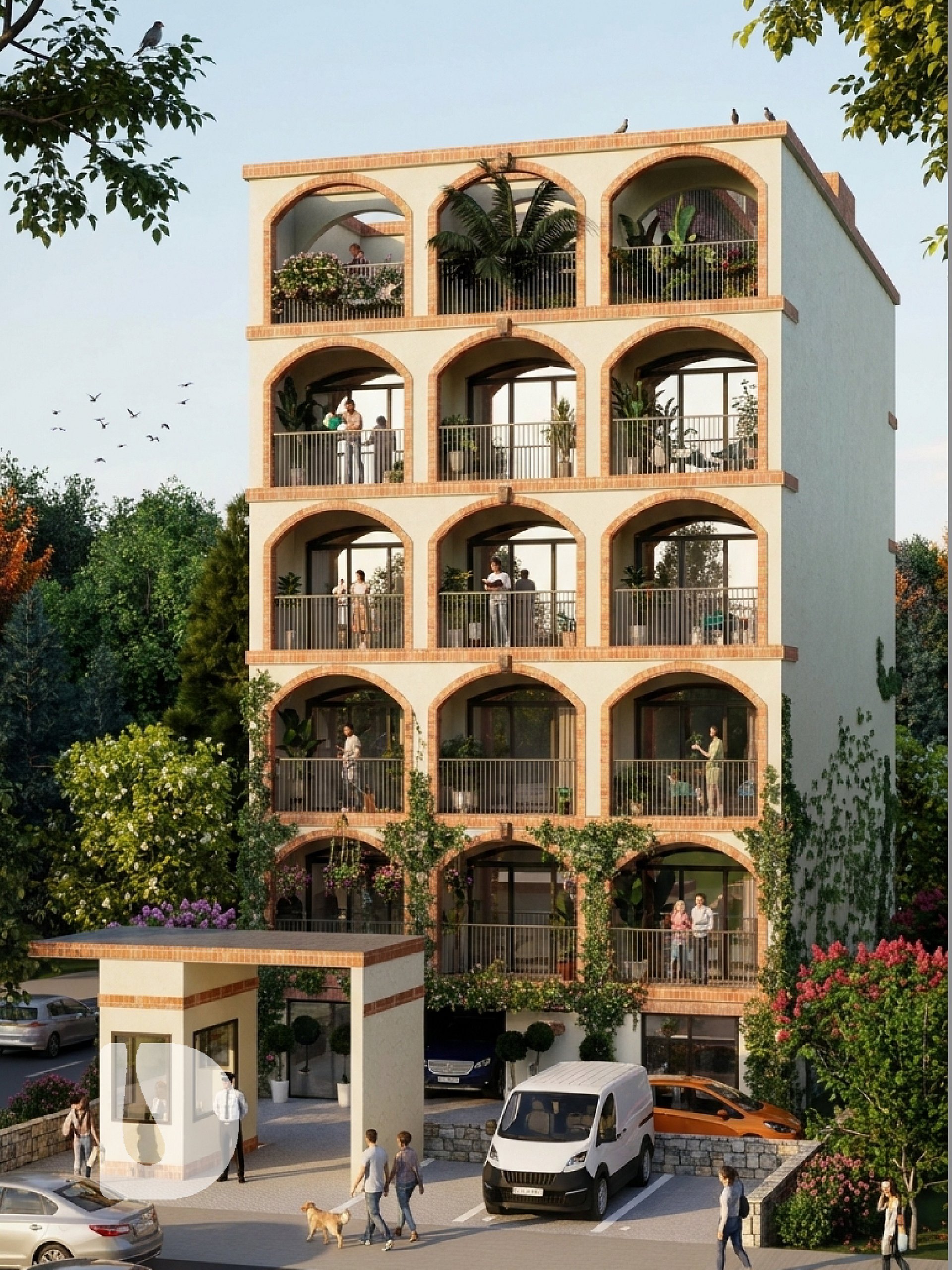Architectural Drawings – 6-Storey 15-Studio Apartment Block | DA71102A product image (1)