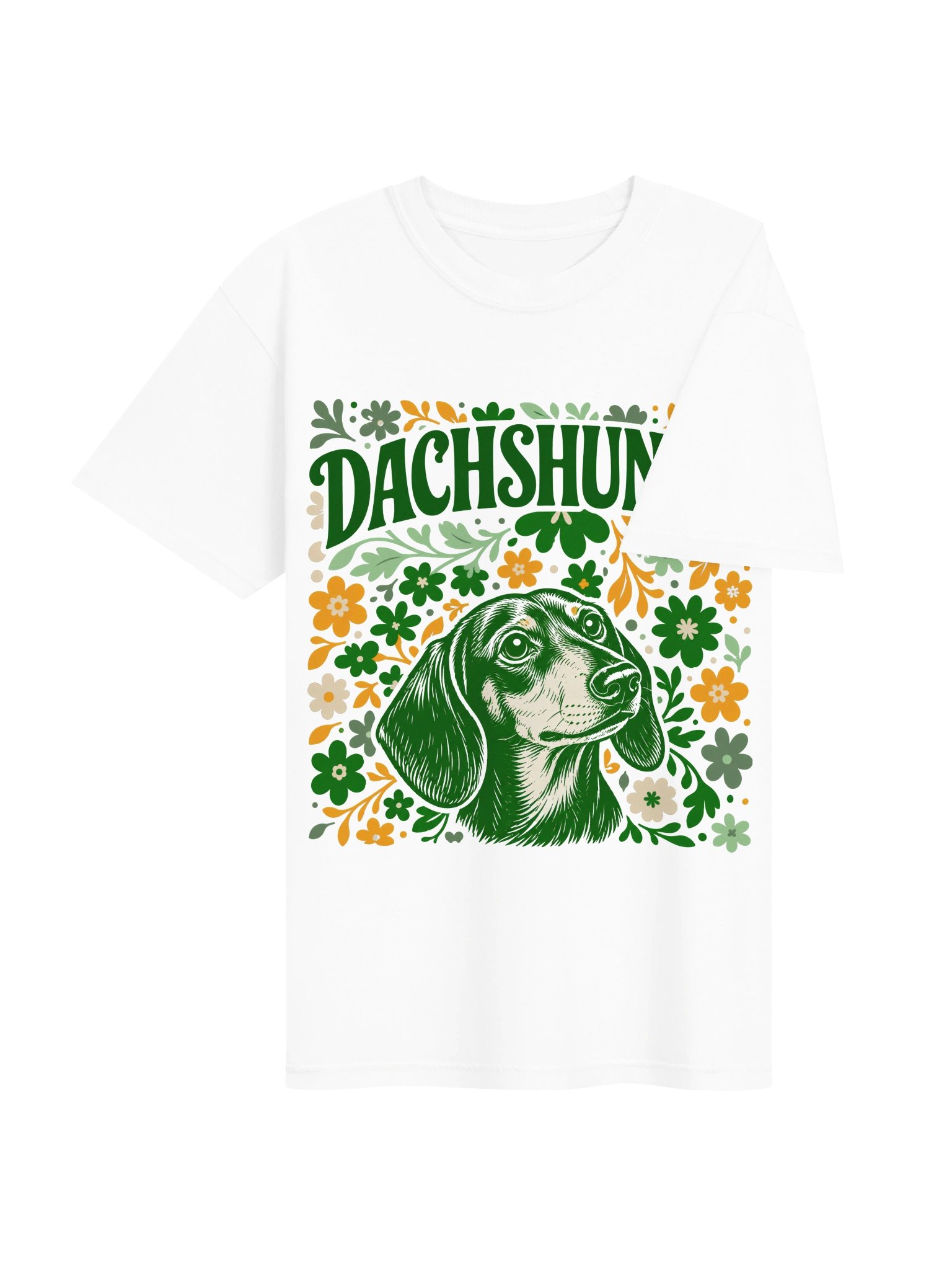 Retro Floral Dachshund Tee product image (4)