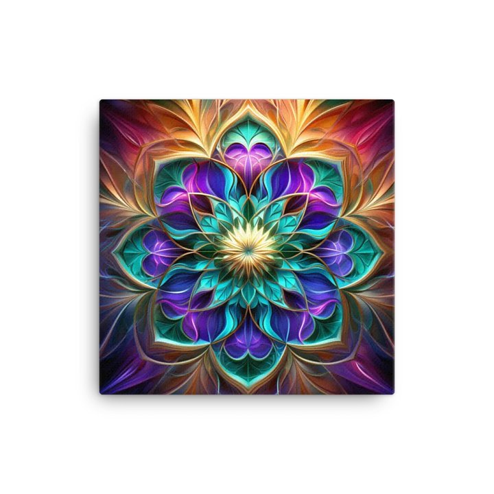 Purple Fractal Canvas Print product image (1)