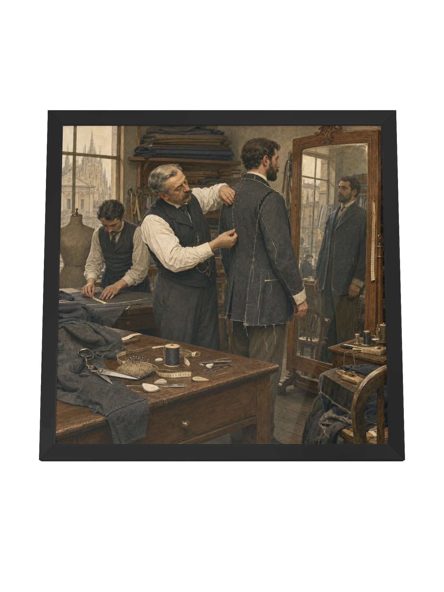 Il Sarto di Milano — Framed Matte Art Print product image (8)