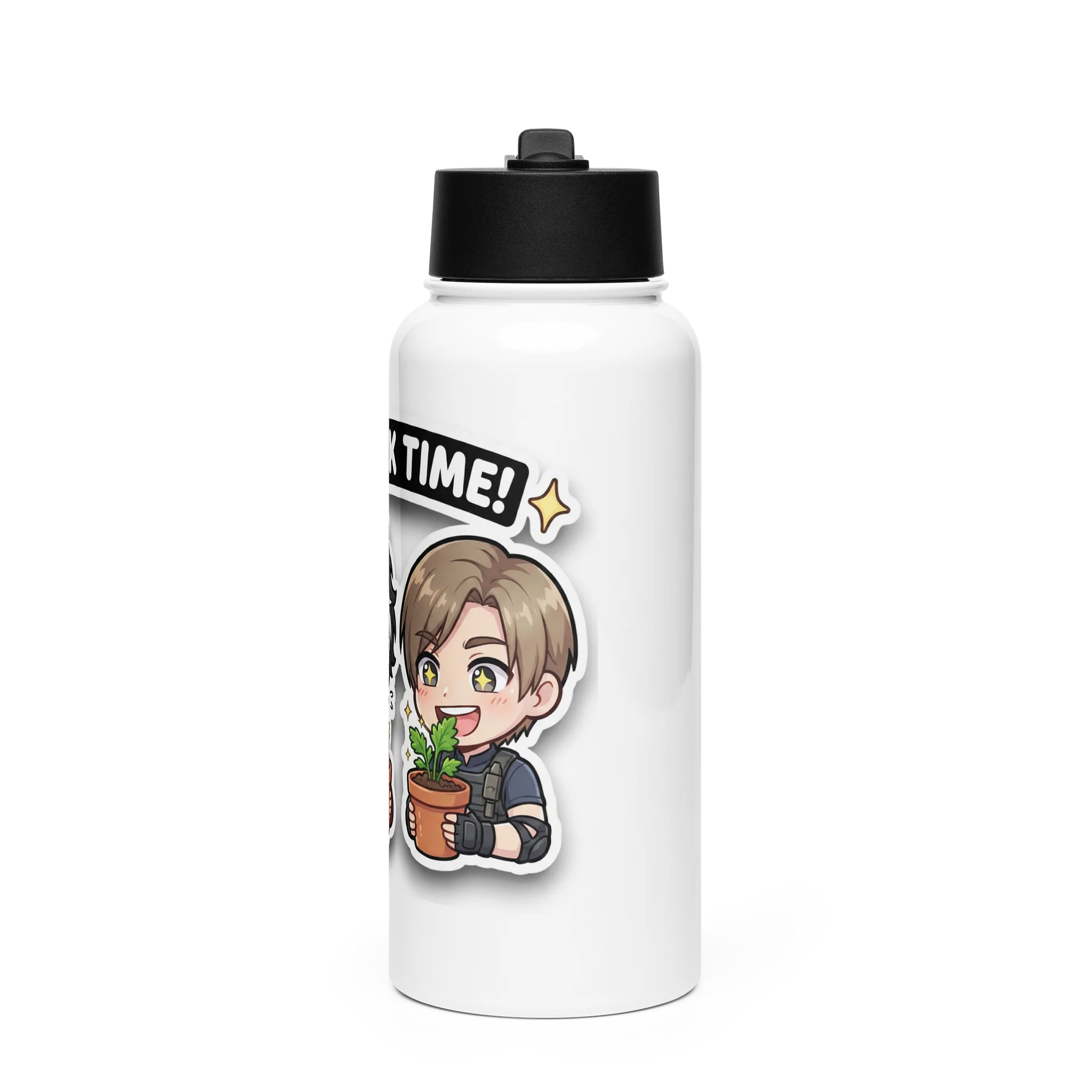 Snack Time! Stainless Steel Water Bottle. product image (1)