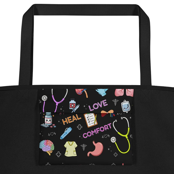 Nursing Student Tote Bag | Medical Print Nurse Bag for Nursing School & Clinicals Nurse Sarah ® product image (2)