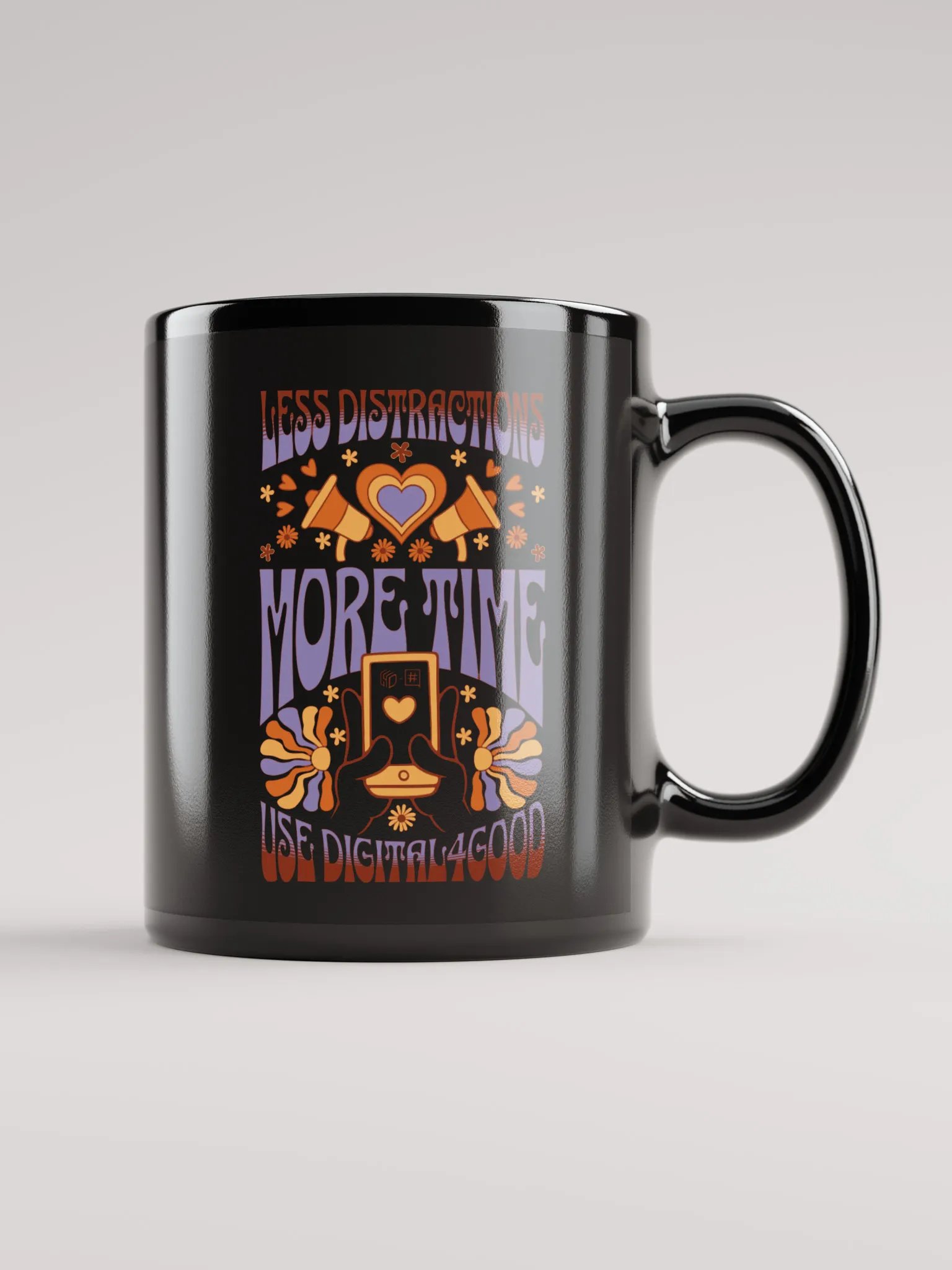 Less Distractions. More Time. Use Digital4Good Mug product image (1)