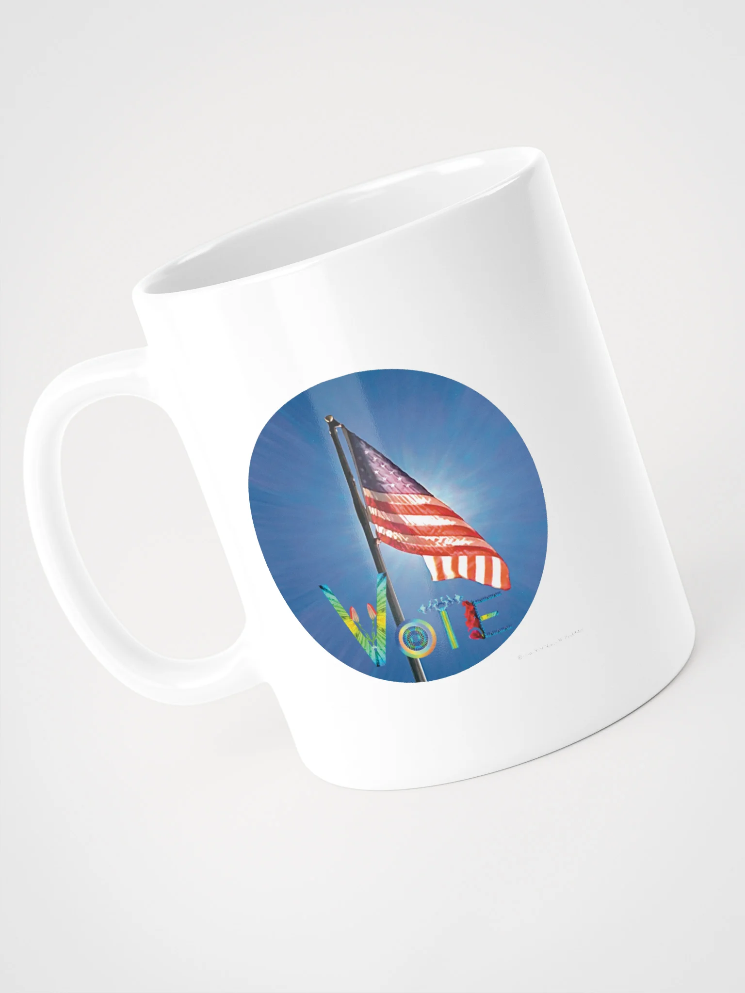 Vote mug with flag product image (2)