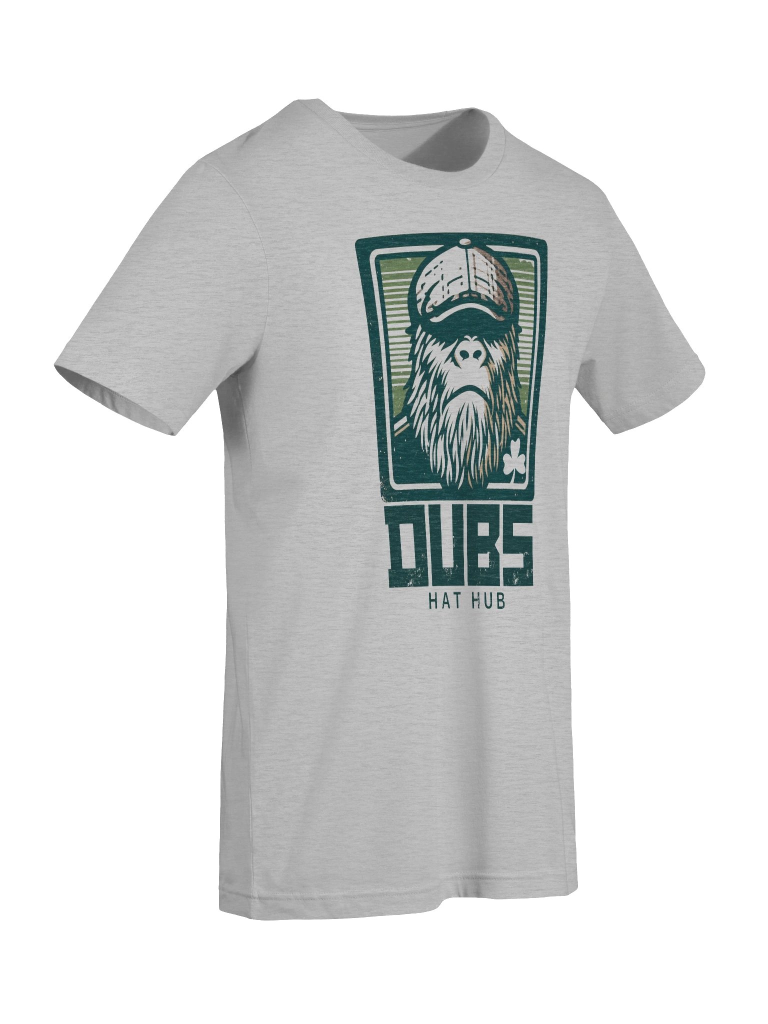 Luck of the Sasquatch – Irish Capped Cryptid Distressed Tee | Dubs Hat Hub product image (9)
