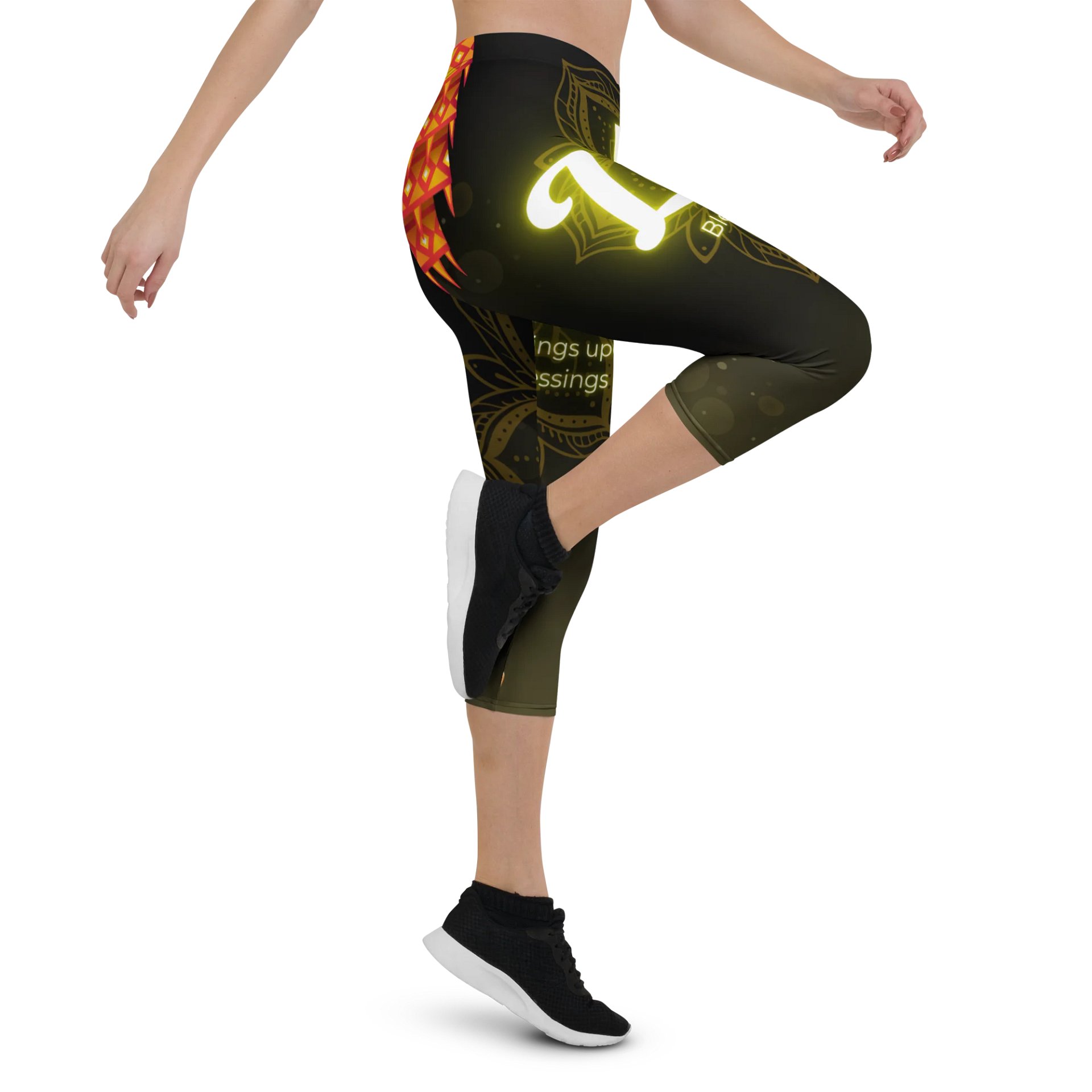 ''Philius Apparel'' Blessed Glow Capri Leggings product image (5)