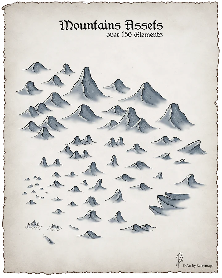 Mountains Assets product image (1)