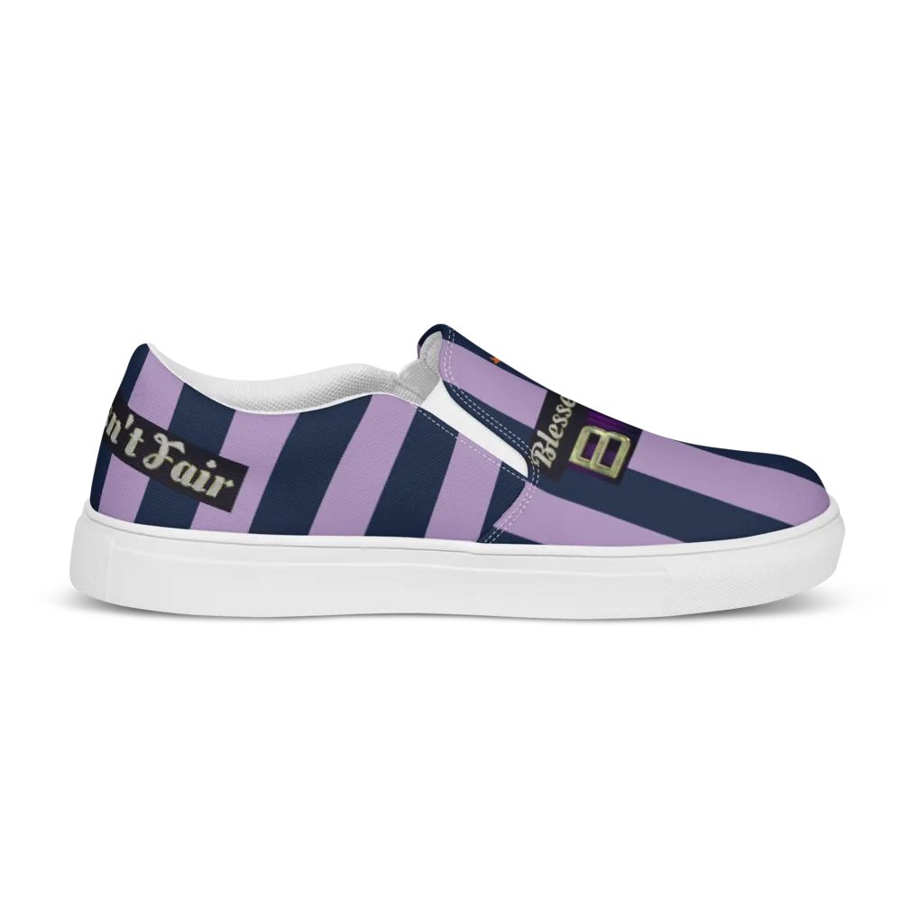 BBG Purple Striped Men's Slip Ons product image (5)