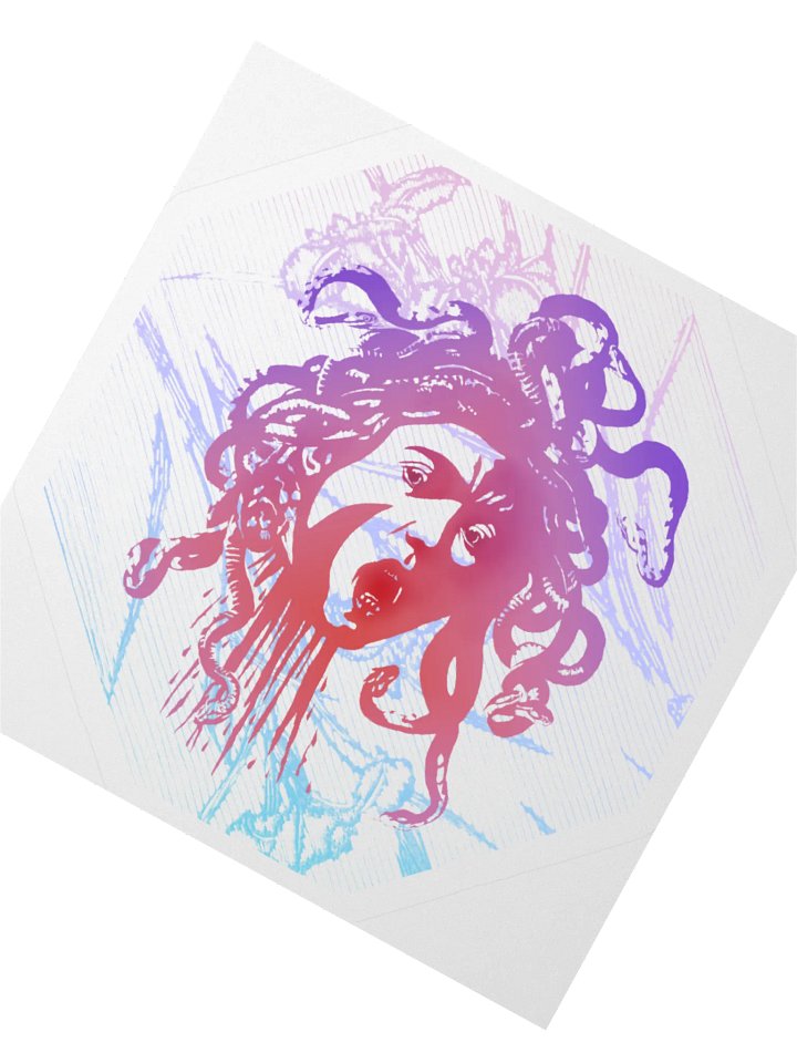 Sticker - Medusa on Purple Irises (transparent background) product image (2)