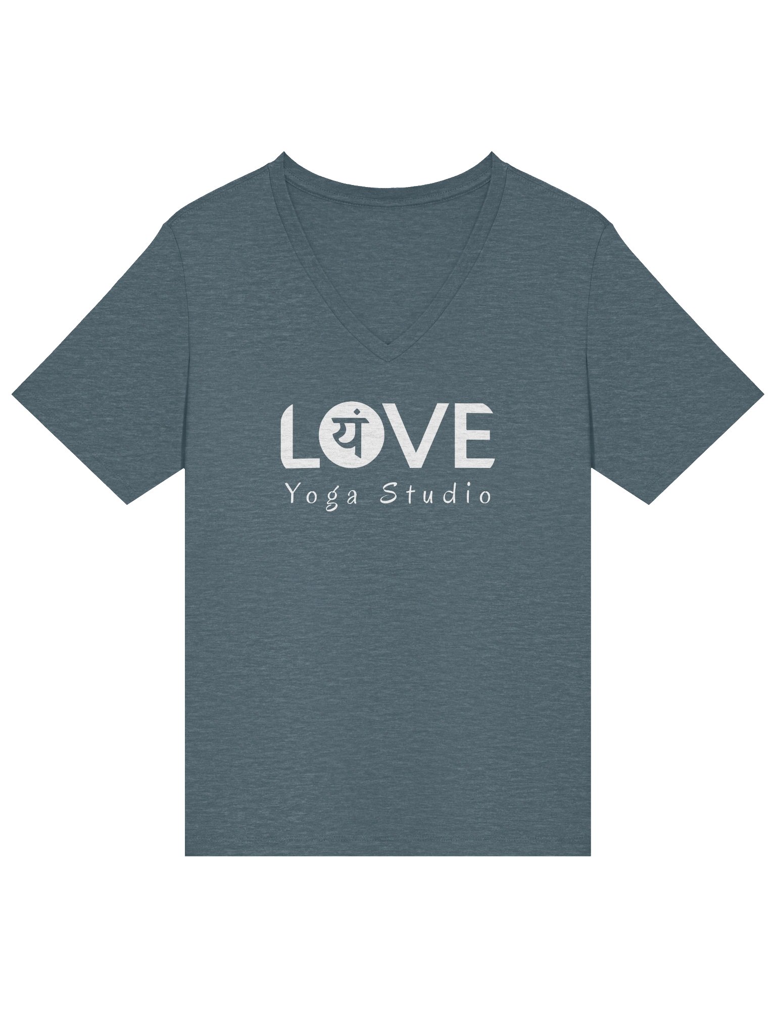 Love Yoga Vneck White product image (1)