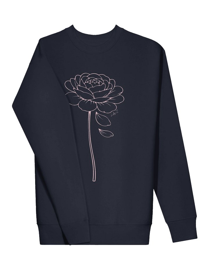 Rose “love hard” Sweatshirt (Dark Colours) product image (16)