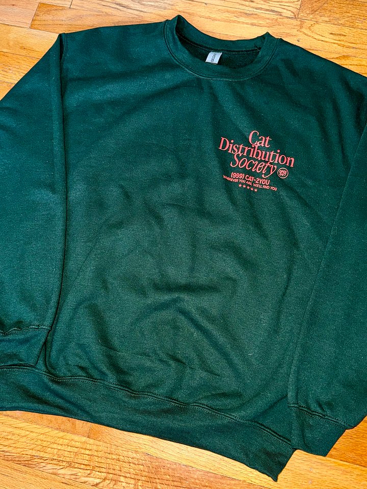 Cat distribution society crewneck sweatshirt product image (2)