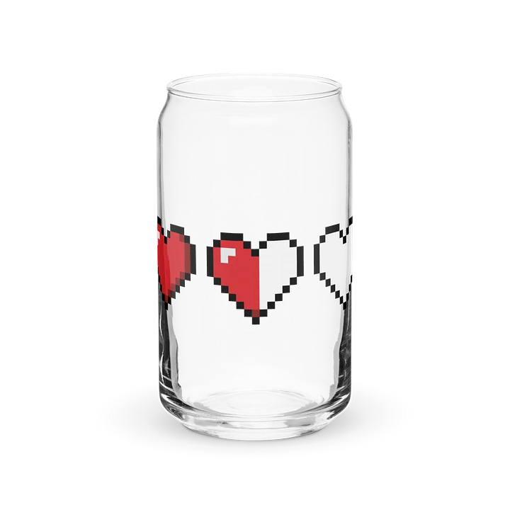Gamer Hearts Glass Cup product image (1)