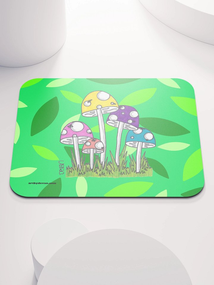 Rainbow Mushrooms Mousepad product image (1)